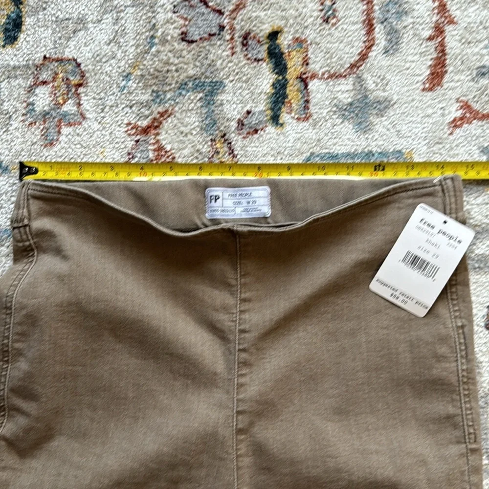 NWT Free People Beige Jeggings Skinny Pants Size 29 - Picture 4 of 8